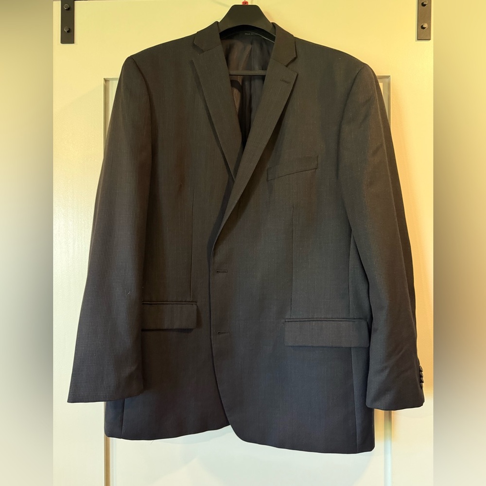 Michael Kors Men's Dark Charcoal Two-Button Blazer